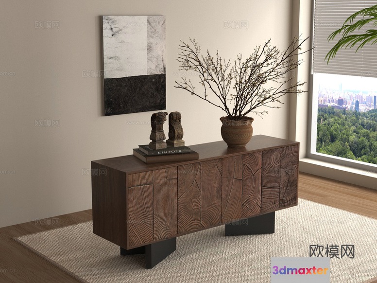 Modern Living Room 3D Model - 10021 - VRAY Render