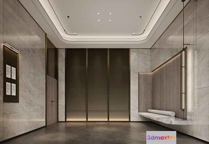 Modern Entranceway 3D Model - 17512 - CORONA Render