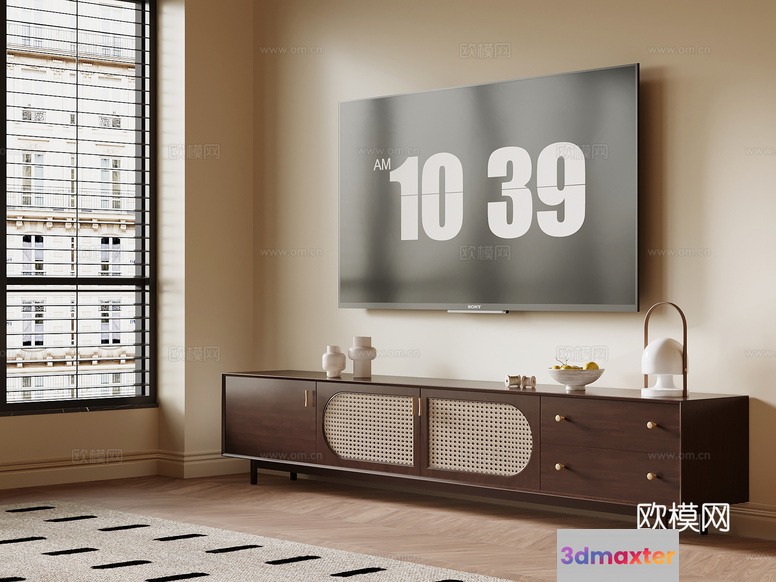 Modern Living Room 3D Model - 21020 - VRAY Render