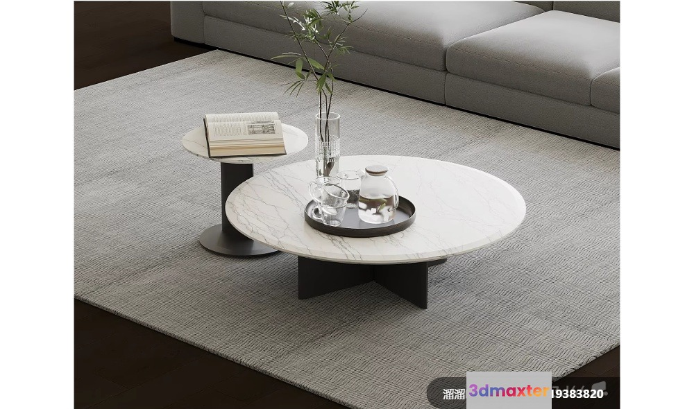 Modern Living Room 3D Model - 10329 - VRAY Render