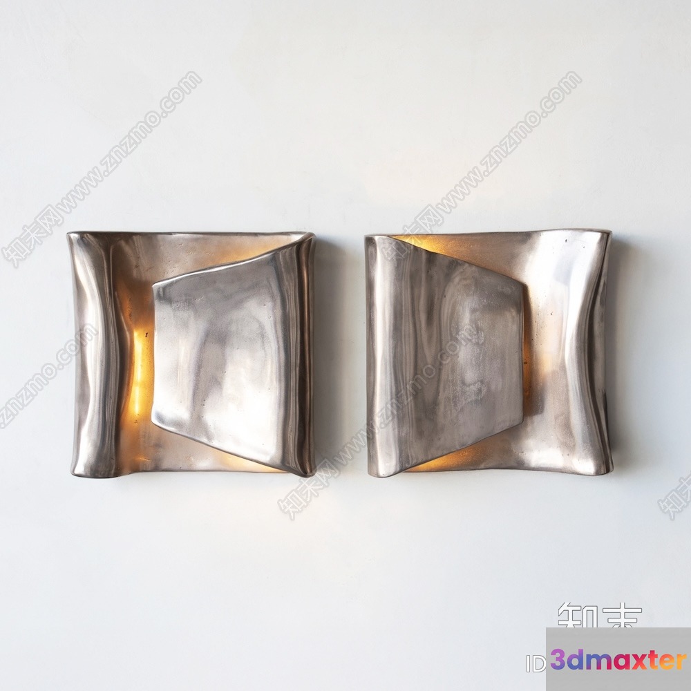 Modern Metal Light Fixture 3D Model - 17487 - VRAY Render