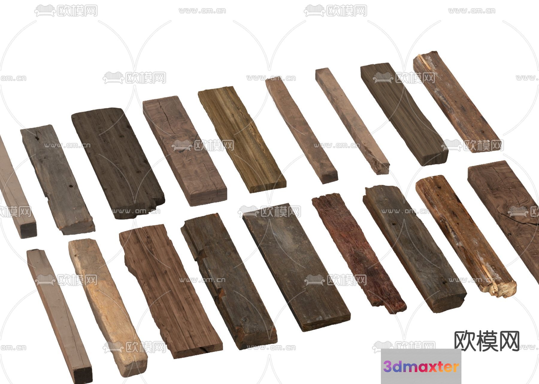 Wooden Planks 3D Model - 8530 - VRAY Render