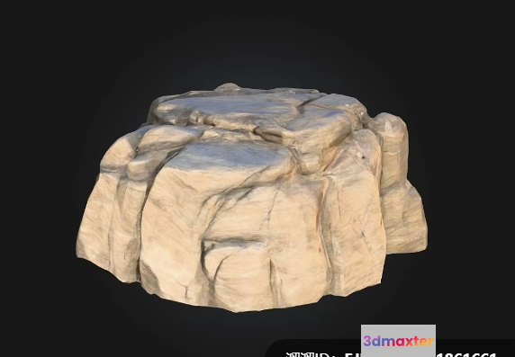 A Rock Formation 3D Model - 8472 - VRAY Render
