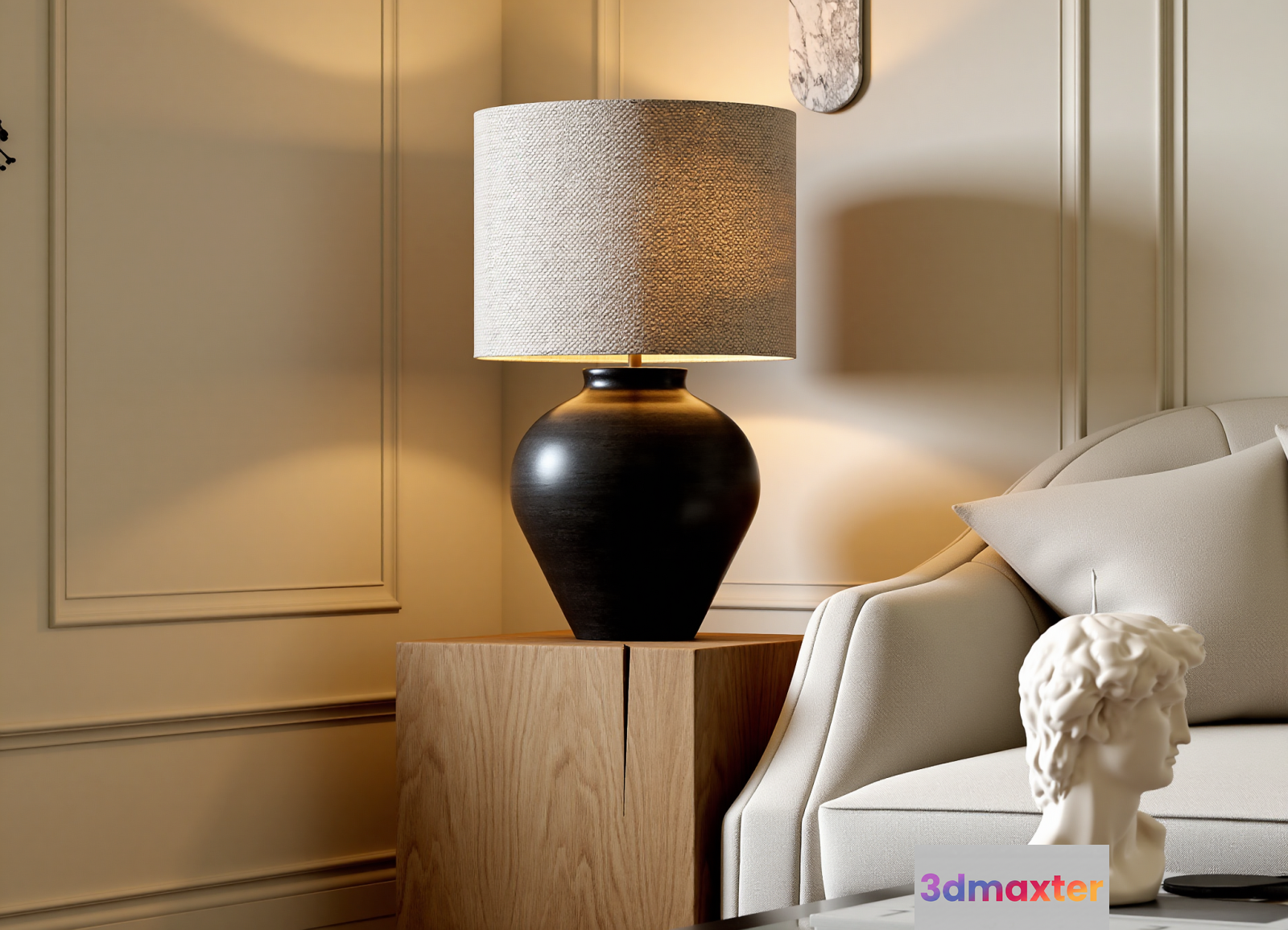 Modern Living Room 3D Model - 7602 - VRAY Render