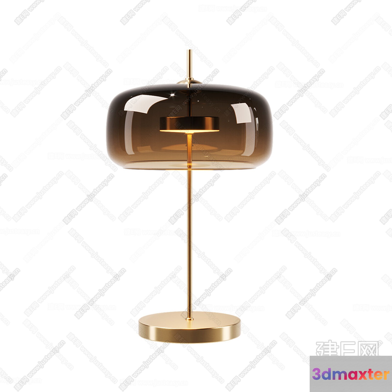 Gold Light Fixture 3D Model - 13849 - CORONA Render