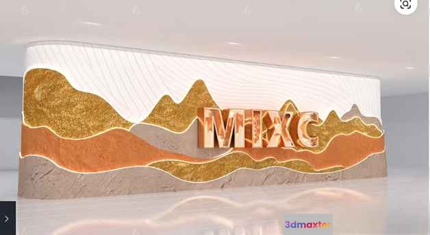 Modern Artwork 3D Model - 12136 - VRAY Render