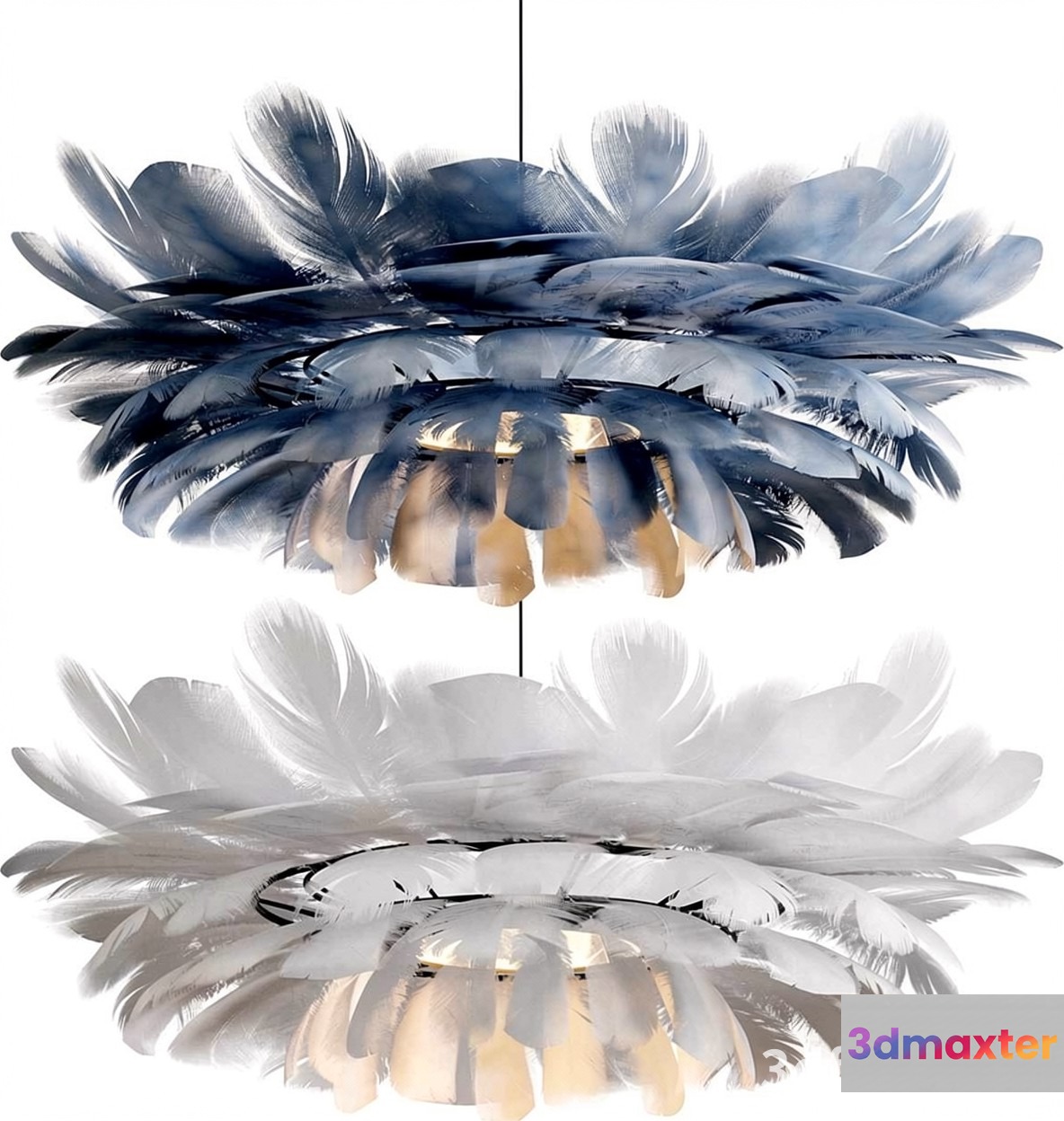 Gold Light Fixture 3D Model - 20805 - VRAY Render