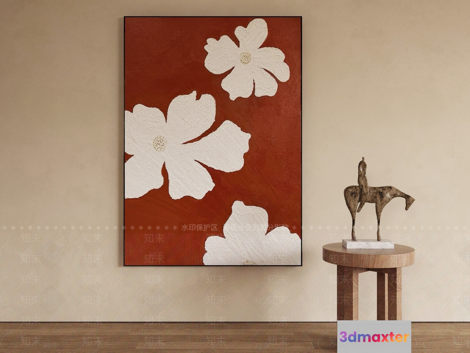 Modern Art Piece 3D Model - 7138 - VRAY Render