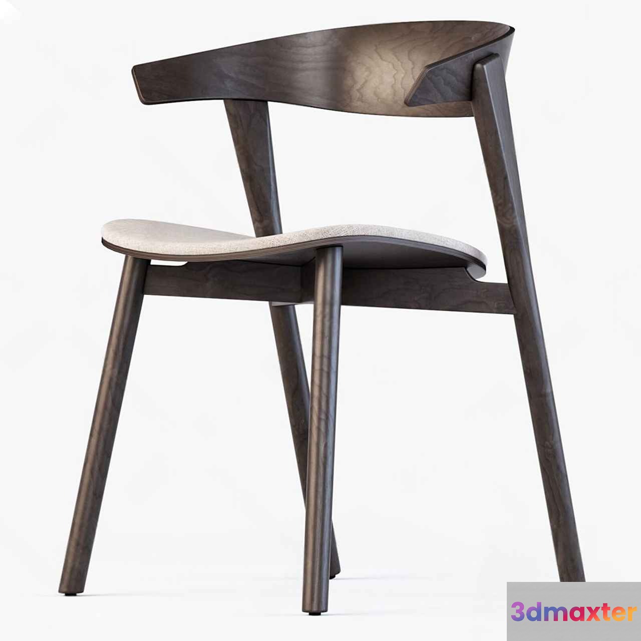 Wooden Dining Chair 3D Model - 3431 - VRAY Render