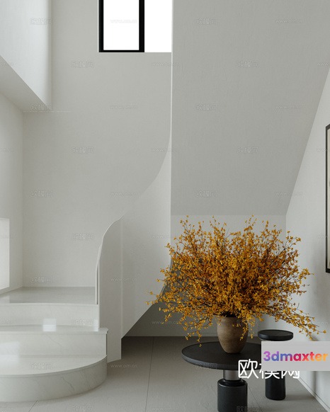 Modern Minimalist Decor 3D Model - 17263 - CORONA Render