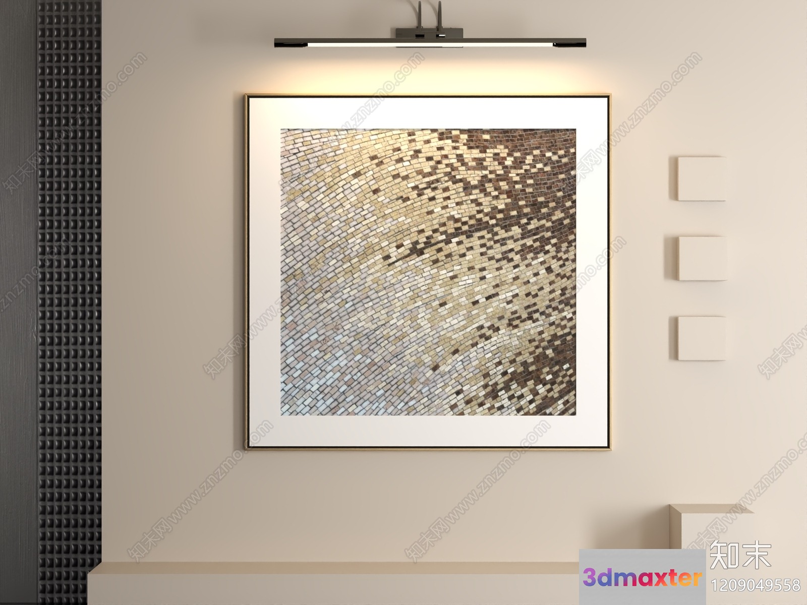 A Modern Art Piece 3D Model - 680 - VRAY Render
