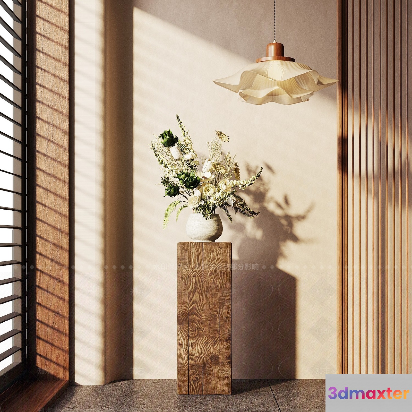 Modern Hanging Light Fixture 3D Model - 16191 - CORONA Render