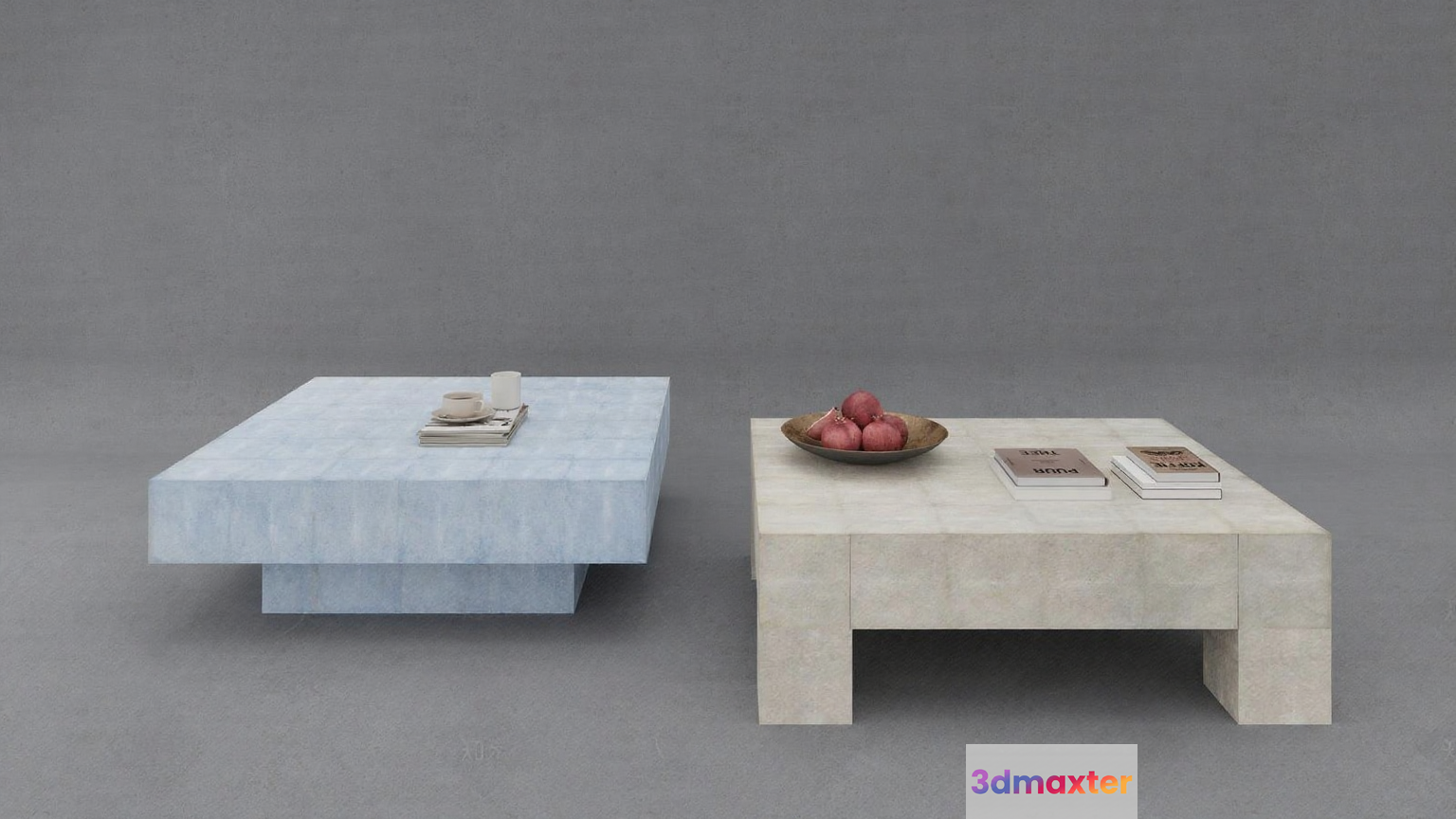 Simple Coffee Tables 3D Model - 16197 - VRAY Render