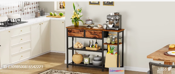 Modern Kitchen Furniture 3D Model - 8317 - VRAY Render
