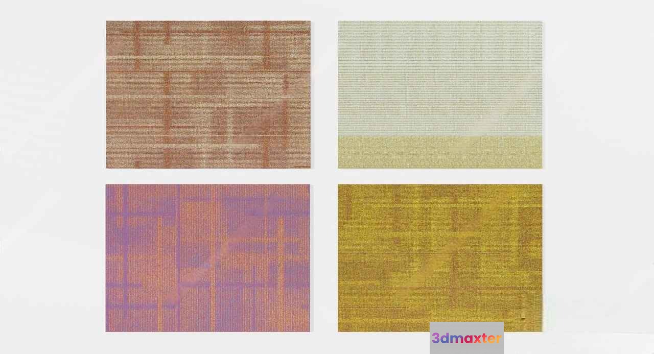Brown And Yellow Fabric 3D Model - 6426 - VRAY Render