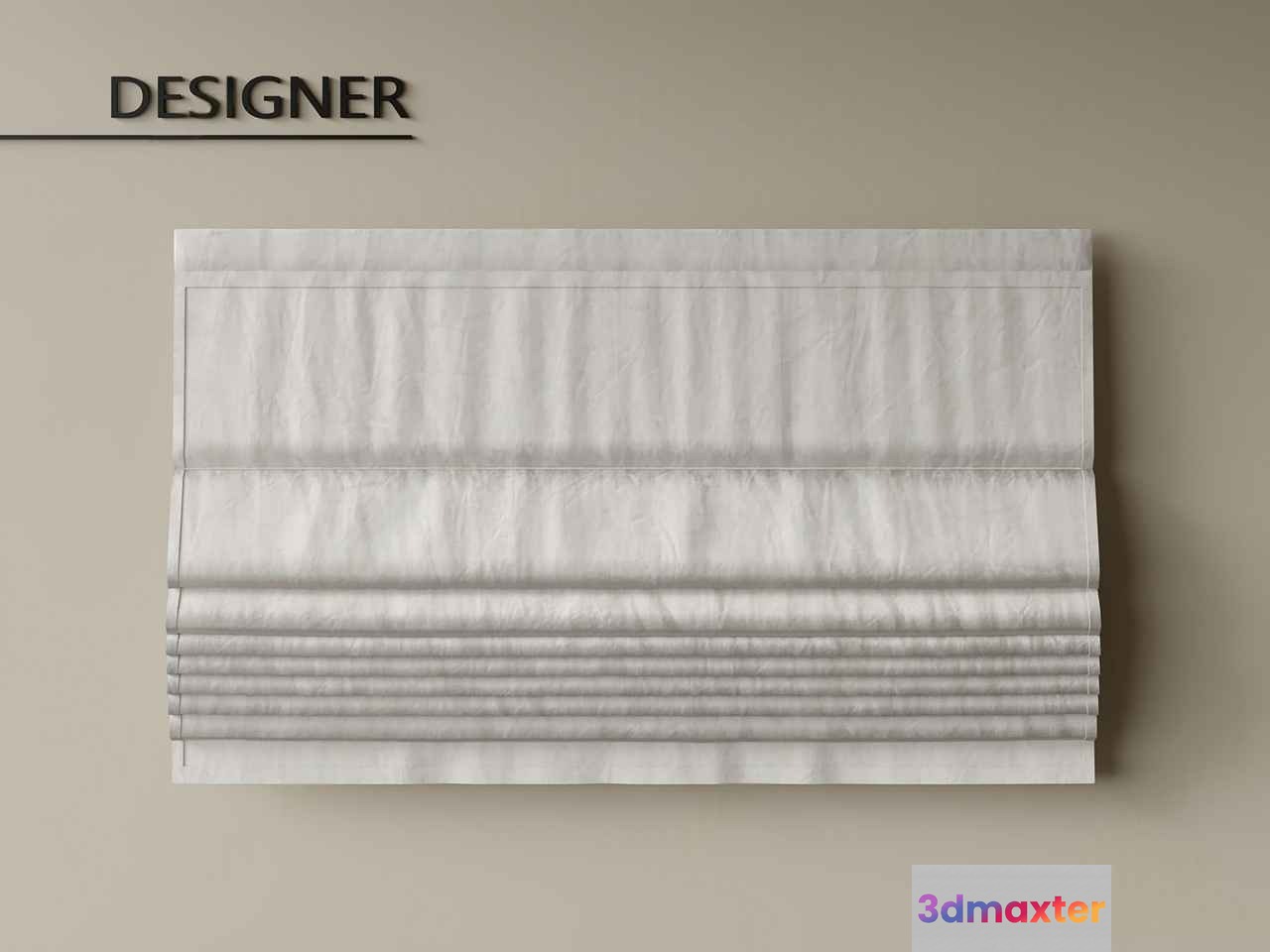 Modern White Blinds 3D Model - 22319 - CORONA Render