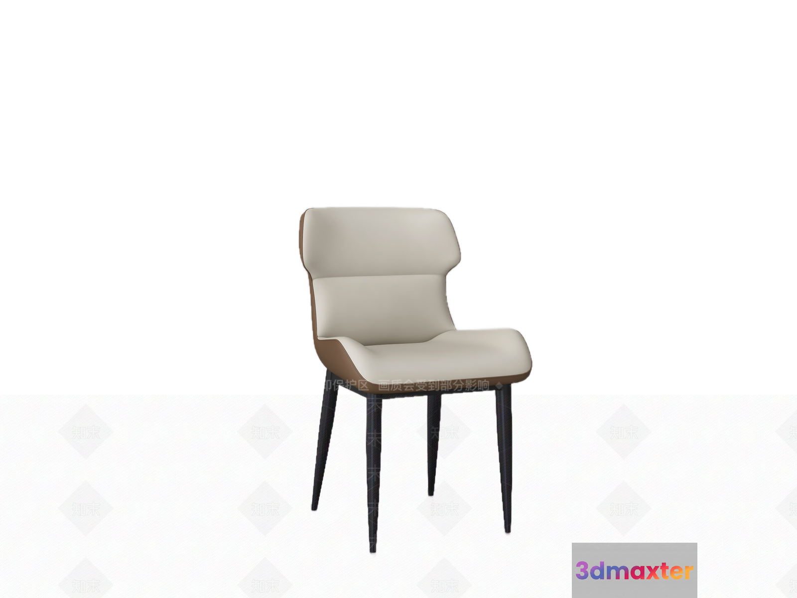 Modern Beige Chair 3D Model - 17892 - VRAY Render