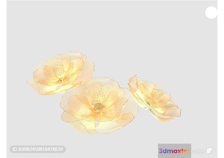 Minimalist Floral Design 3D Model - 6219 - VRAY Render