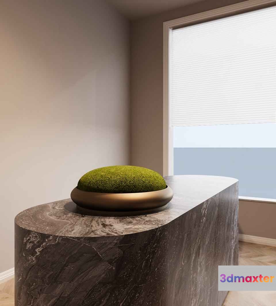 Modern Marble Table 3D Model - 4958 - VRAY Render