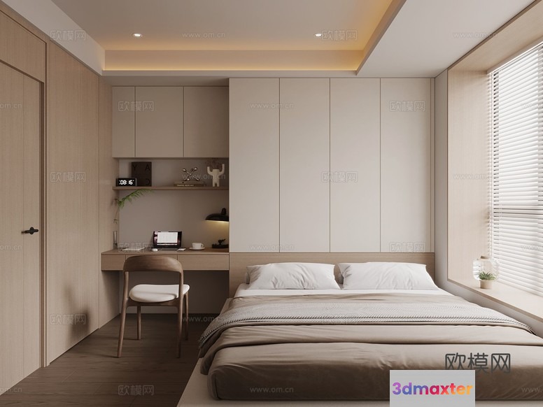 Cozy Bedroom 3D Model - 18823 - VRAY Render