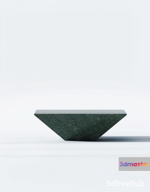 A Dark Gray Bowl 3D Model - 18077 - VRAY Render
