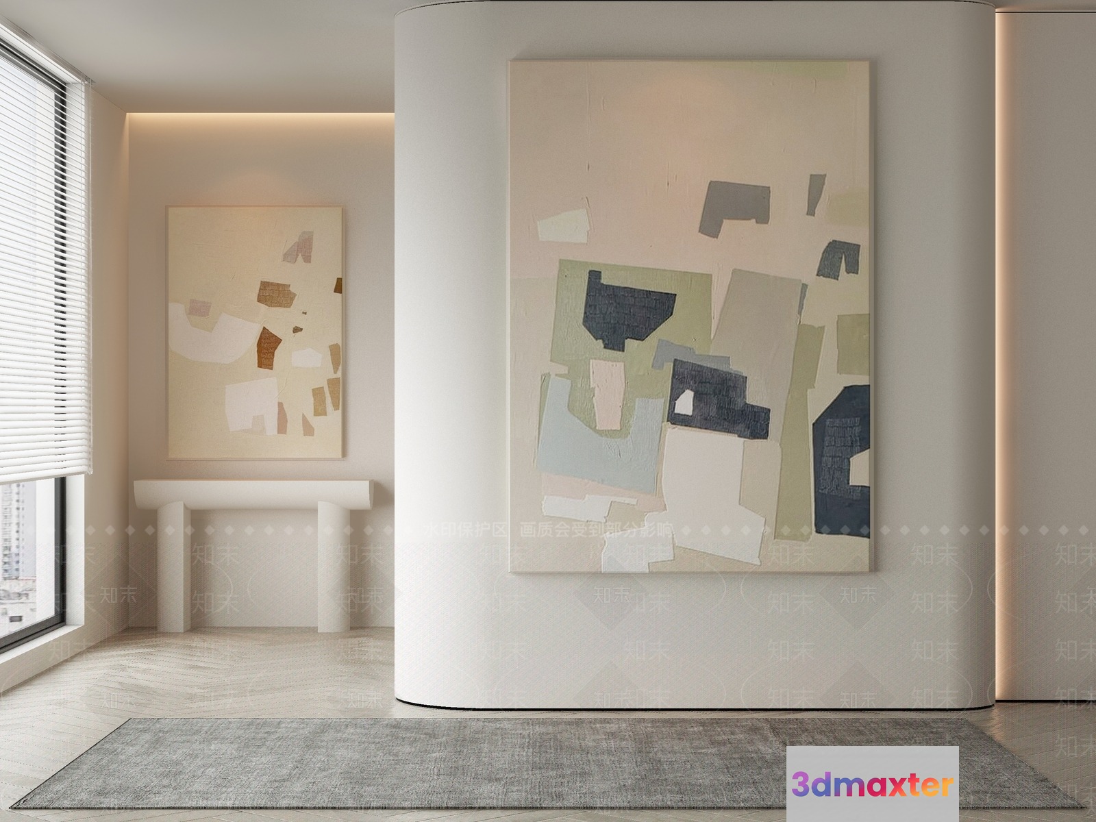 Modern Art Gallery 3D Model - 16955 - VRAY Render