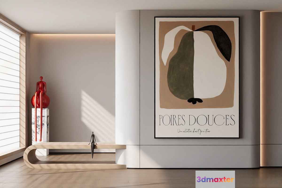 Modern Artwork 3D Model - 17519 - CORONA Render