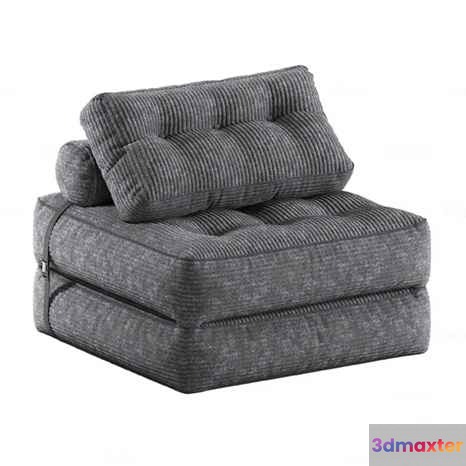 Gray Corduroy Chair 3D Model - 5667 - VRAY Render
