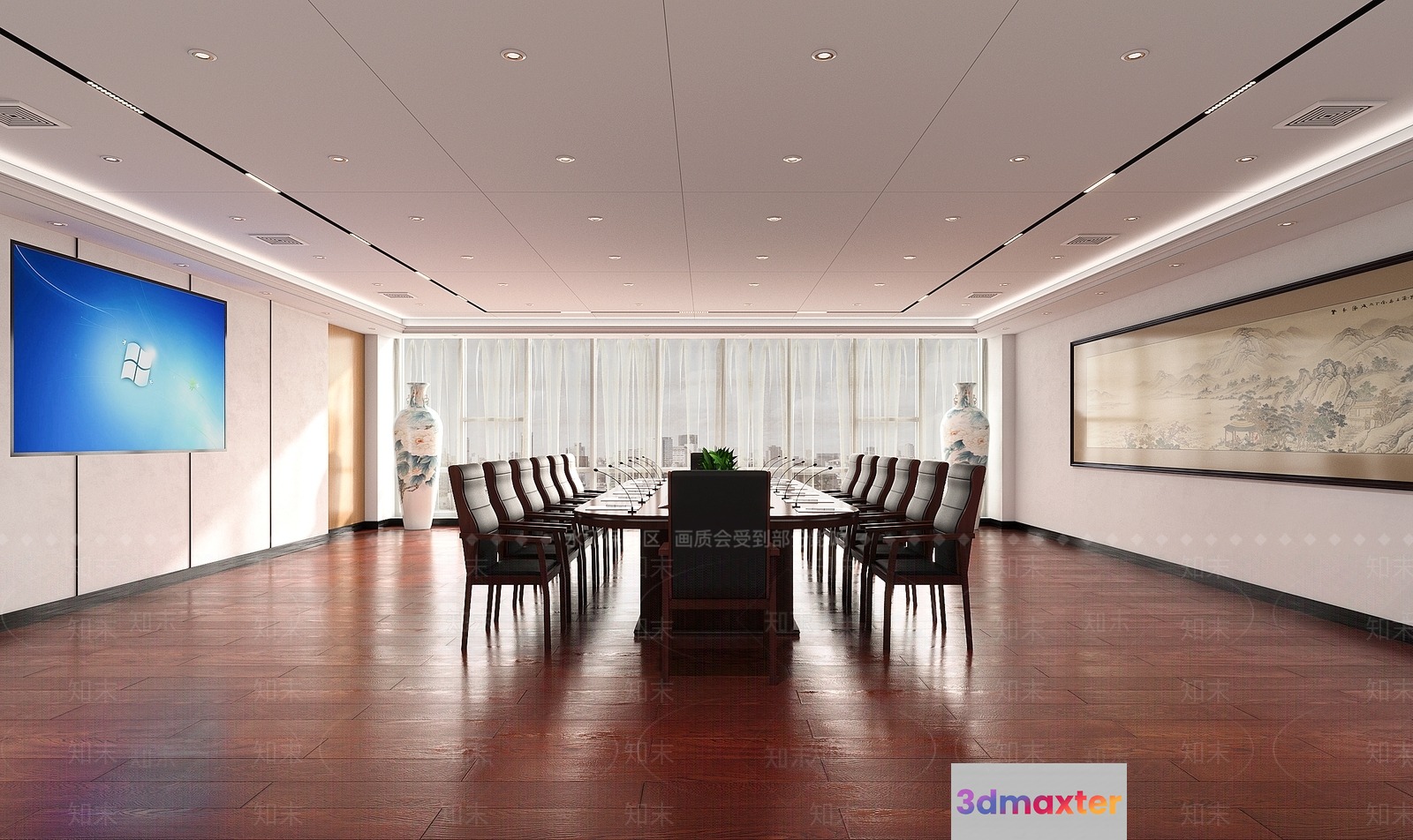 A Conference Room 3D Model - 14464 - VRAY Render