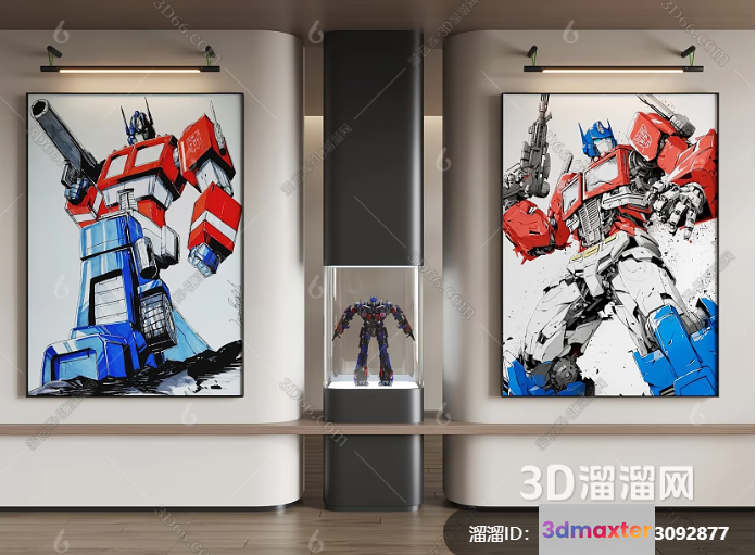 A Transformer-Themed Room 3D Model - 17050 - VRAY Render