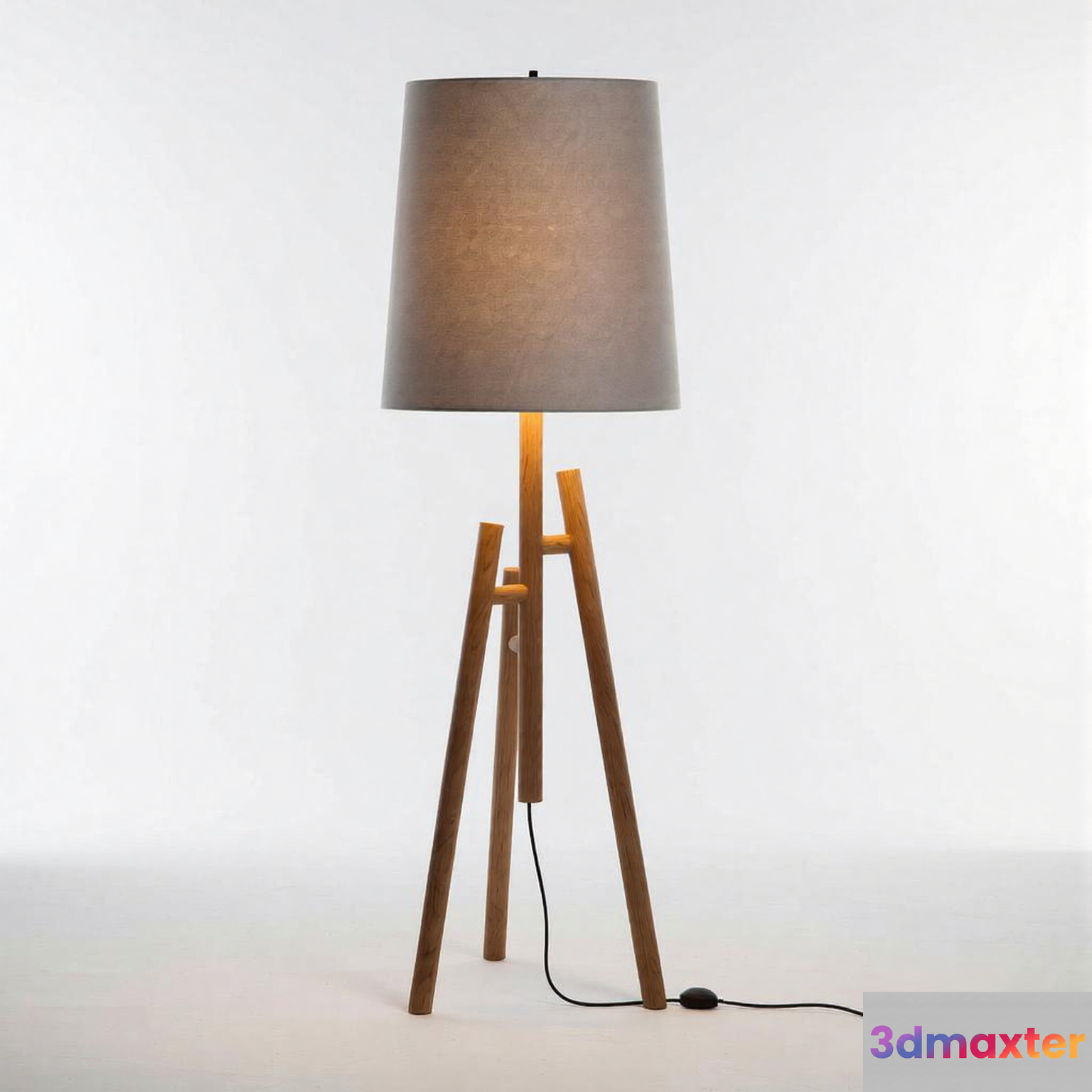 Mid-Century Modern Lamp 3D Model - 10827 - VRAY Render