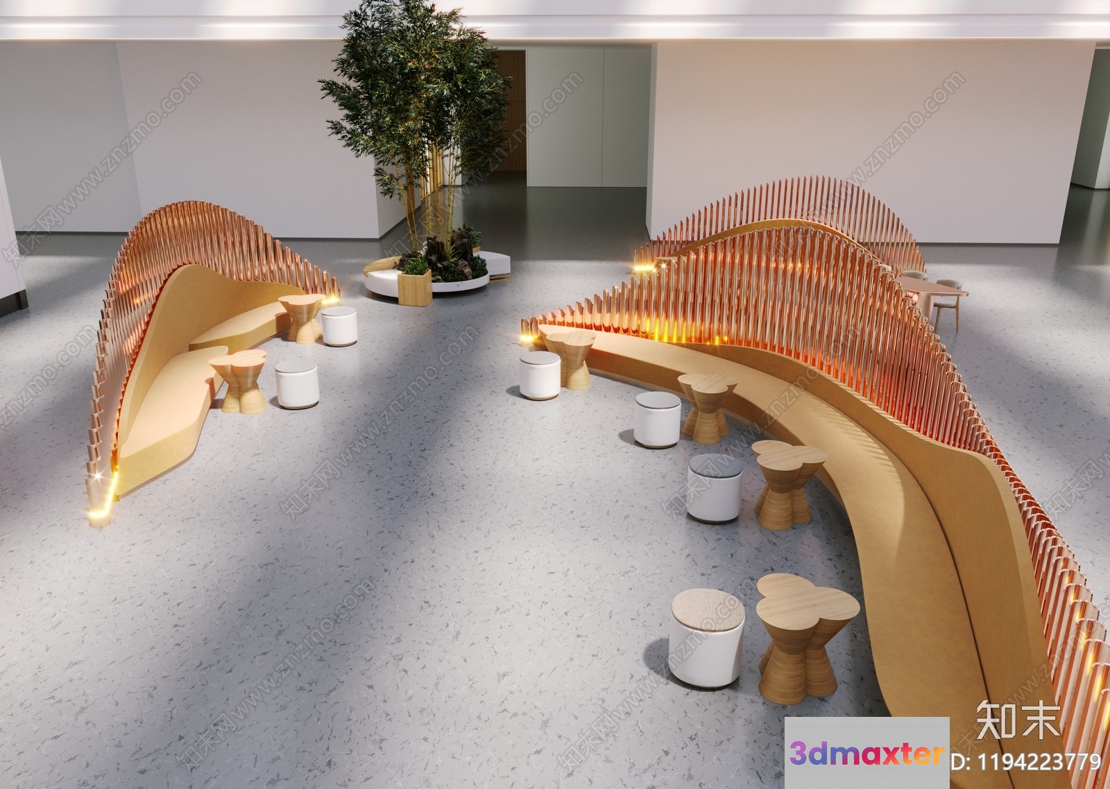 Modern Art Installation 3D Model - 21328 - CORONA Render