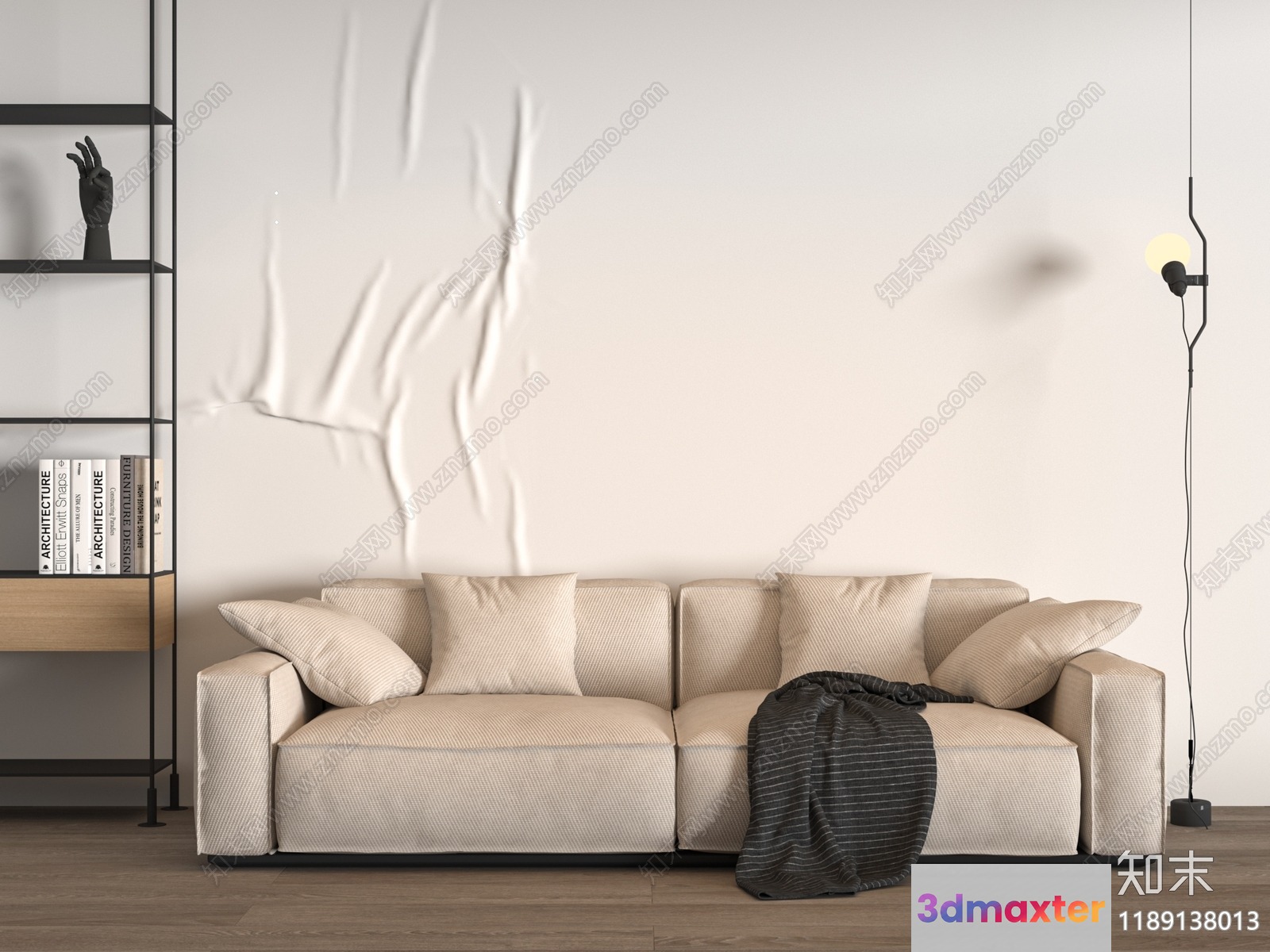 Modern Living Room 3D Model - 22775 - VRAY Render