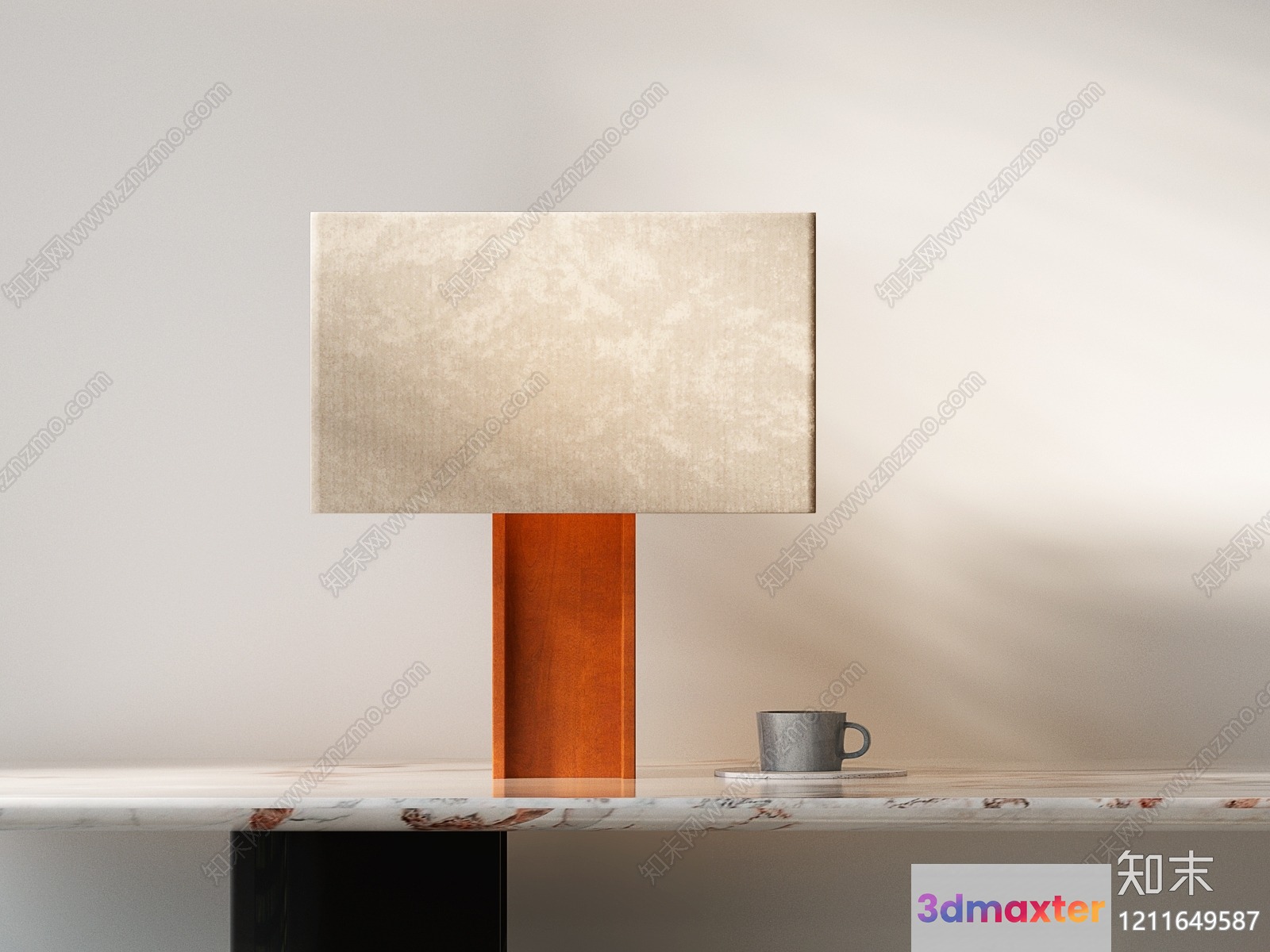 Modern Table Lamp 3D Model - 5055 - VRAY Render