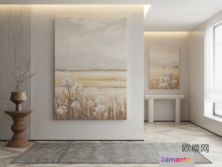 Modern Minimalist Room 3D Model - 13292 - VRAY Render