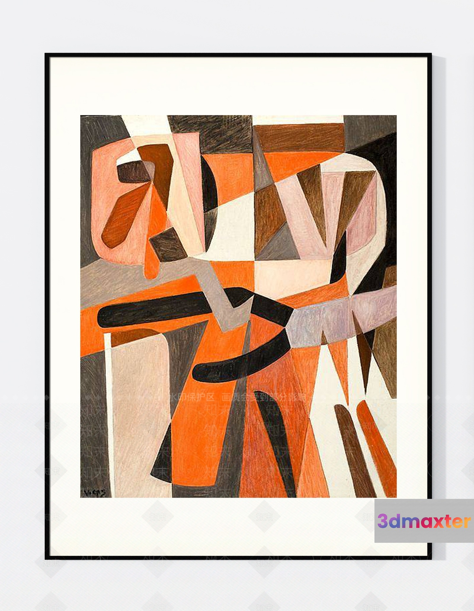 Abstract Artwork 3D Model - 12721 - VRAY Render