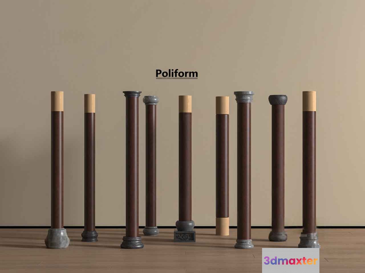 Poliform Furniture Pieces 3D Model - 3406 - VRAY Render