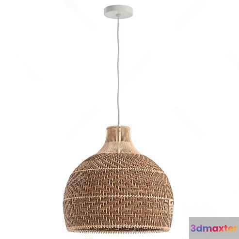 A Wicker Light Fixture 3D Model - 11307 - CORONA Render