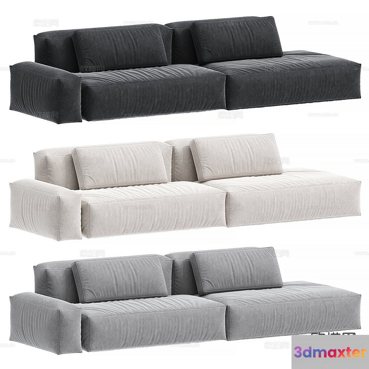 Modern Couches 3D Model - 1414 - CORONA Render