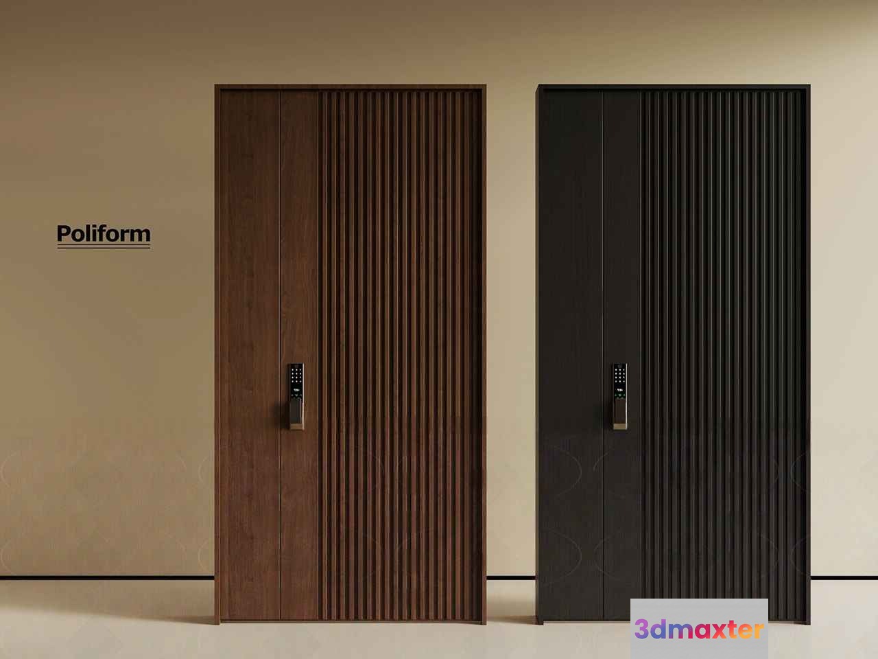 Modern Door Design 3D Model - 8642 - VRAY Render