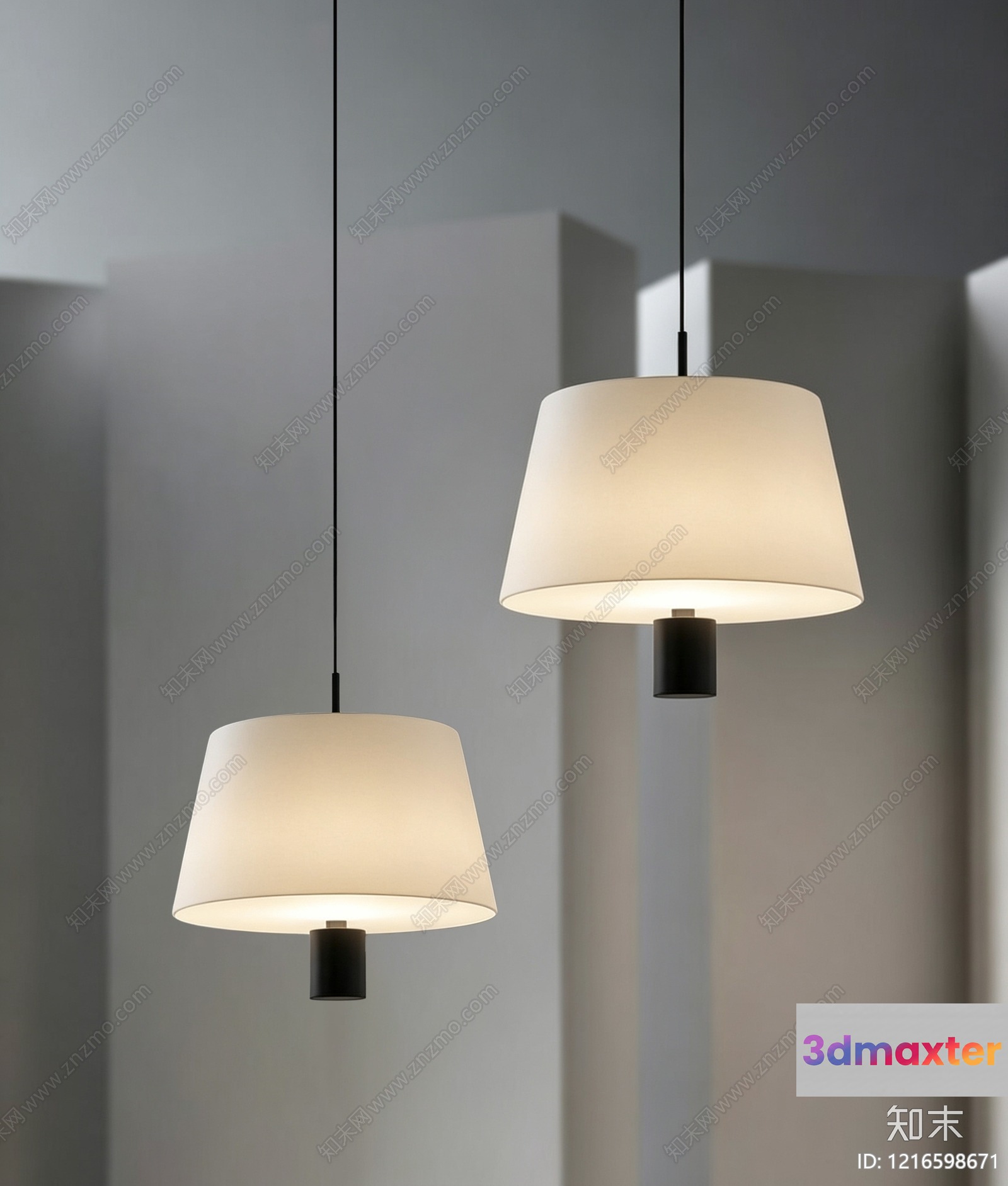 Modern Hanging Light Fixtures 3D Model - 18187 - VRAY Render
