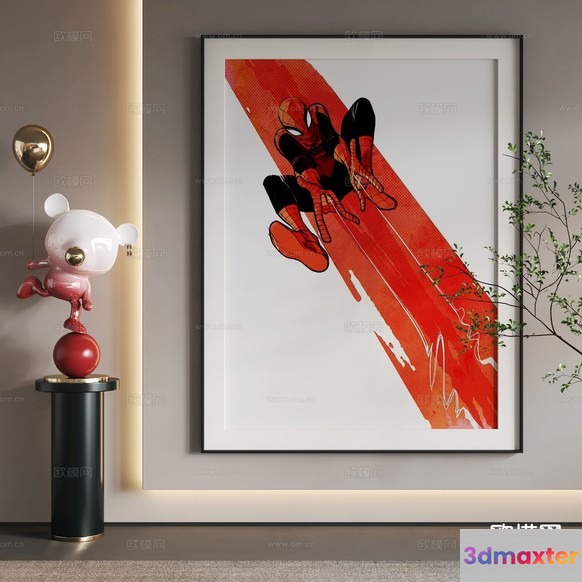 Modern Home Decor 3D Model - 9791 - VRAY Render