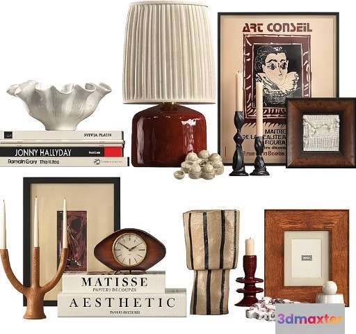 Home Decor Items 3D Model - 21250 - VRAY Render