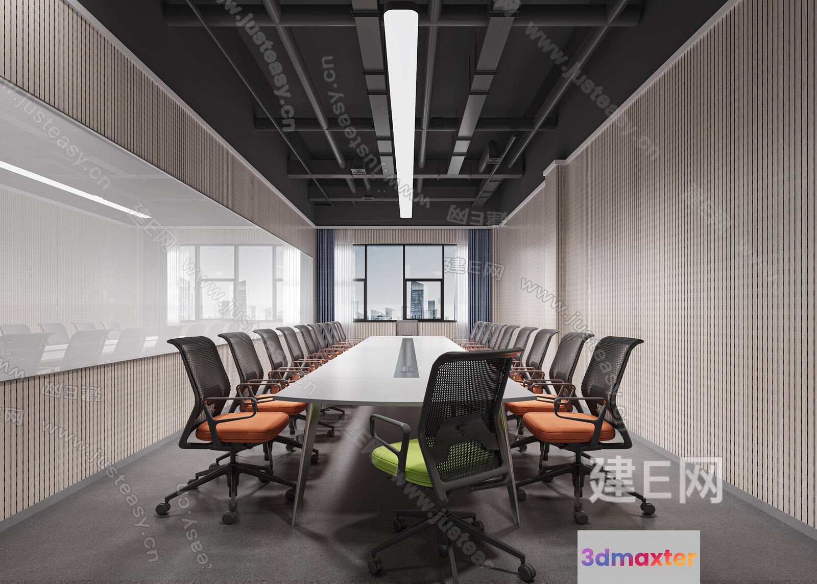 Modern Conference Room 3D Model - 3751 - VRAY Render