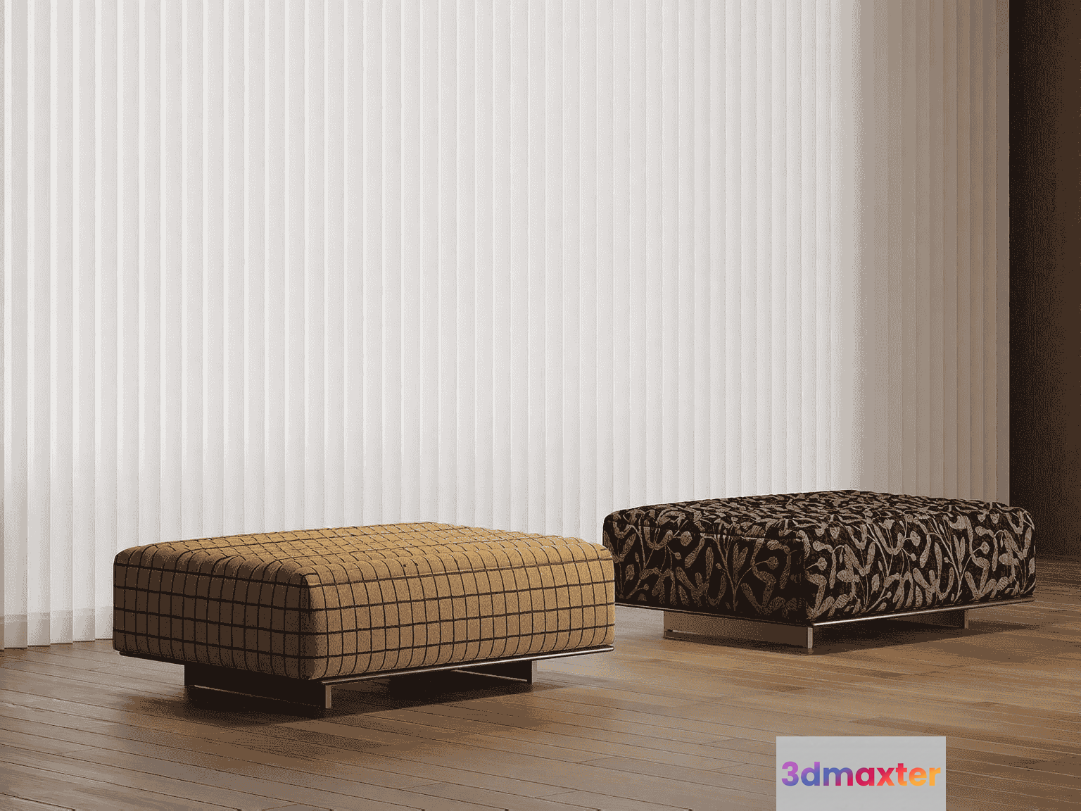 Modern Ottoman Furniture 3D Model - 13879 - VRAY Render