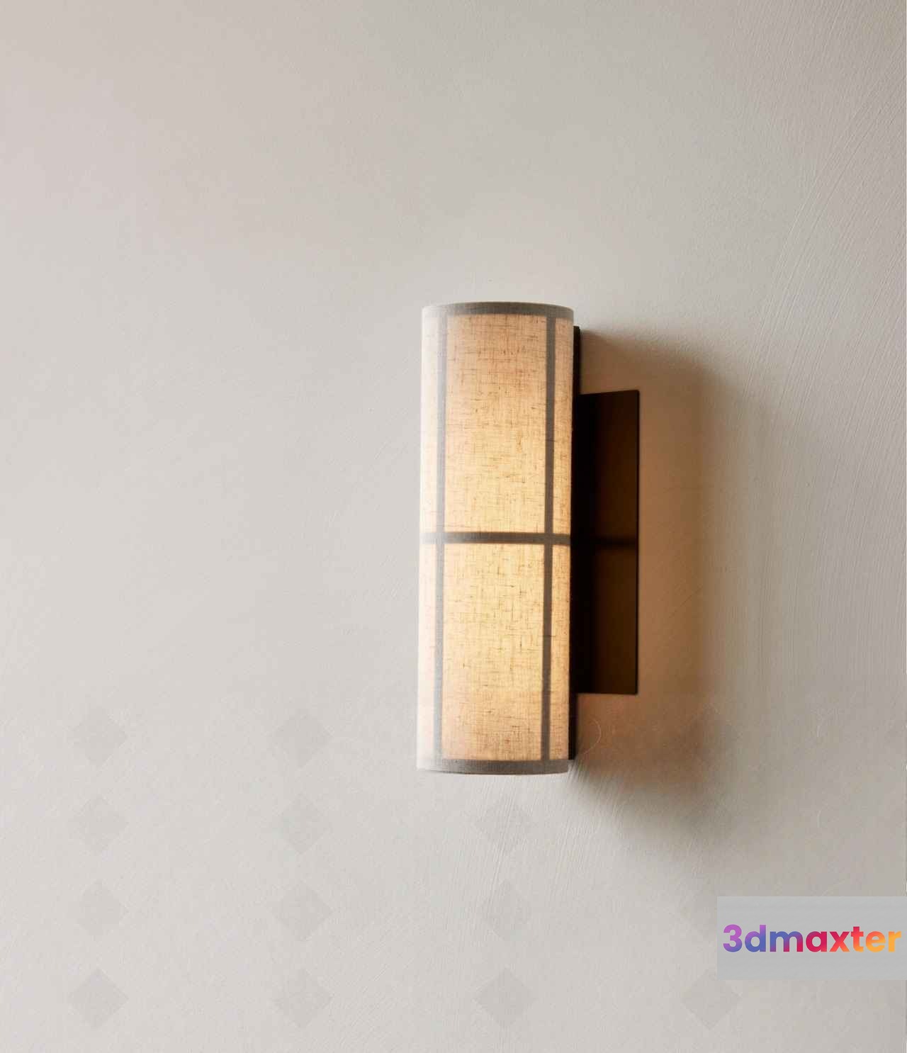 A Beige Wall Light Fixture 3D Model - 16463 - CORONA Render
