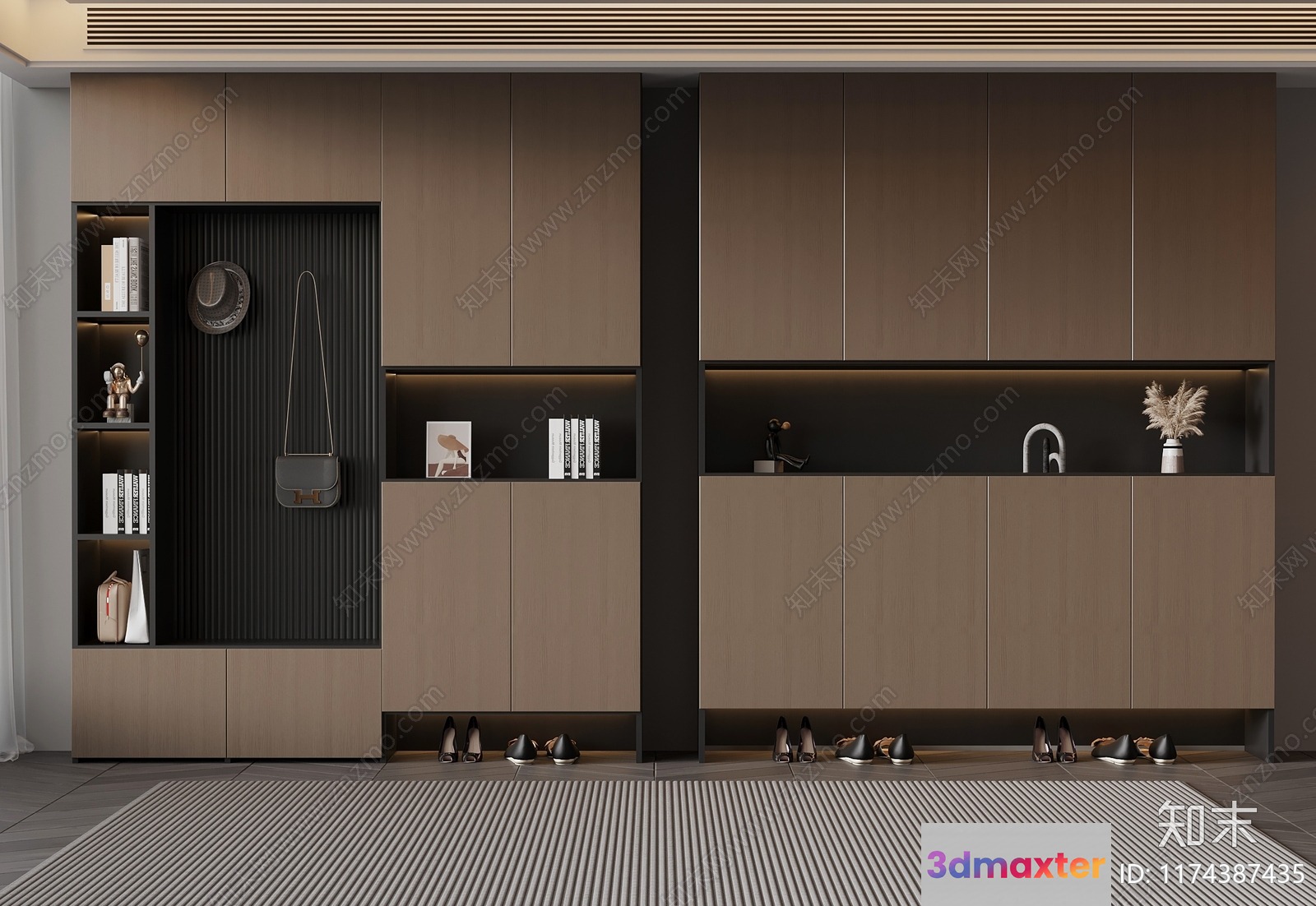 Modern Home Decor 3D Model - 16958 - VRAY Render