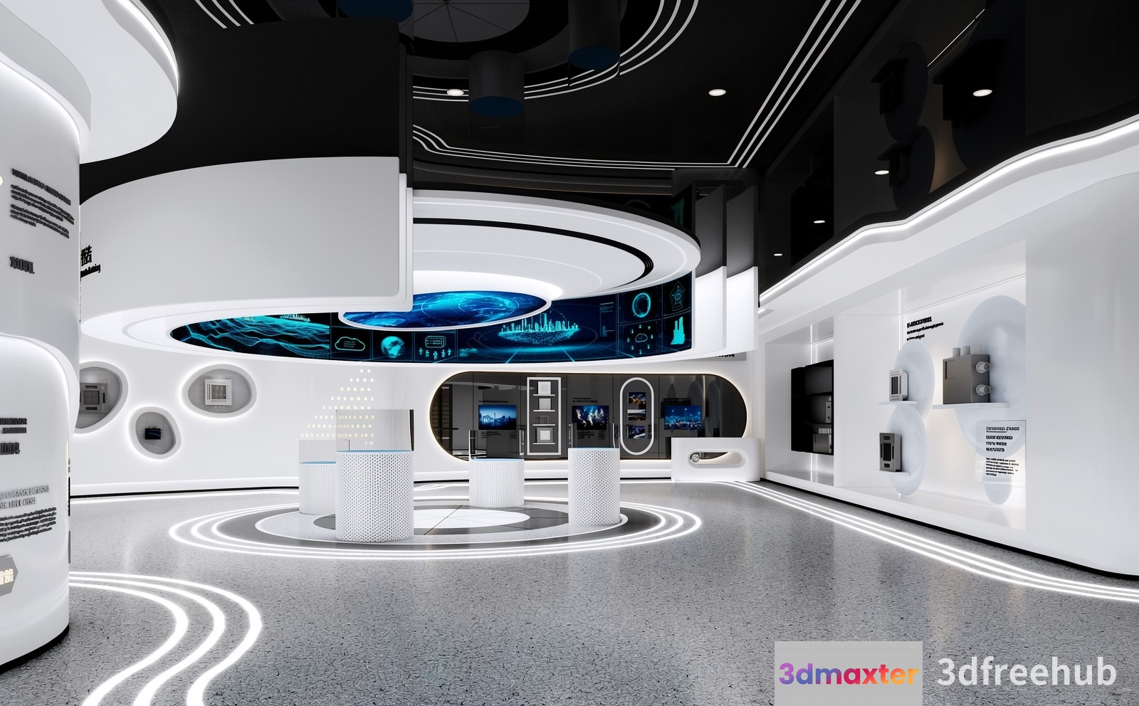 Modern Futuristic Room 3D Model - 22912 - VRAY Render