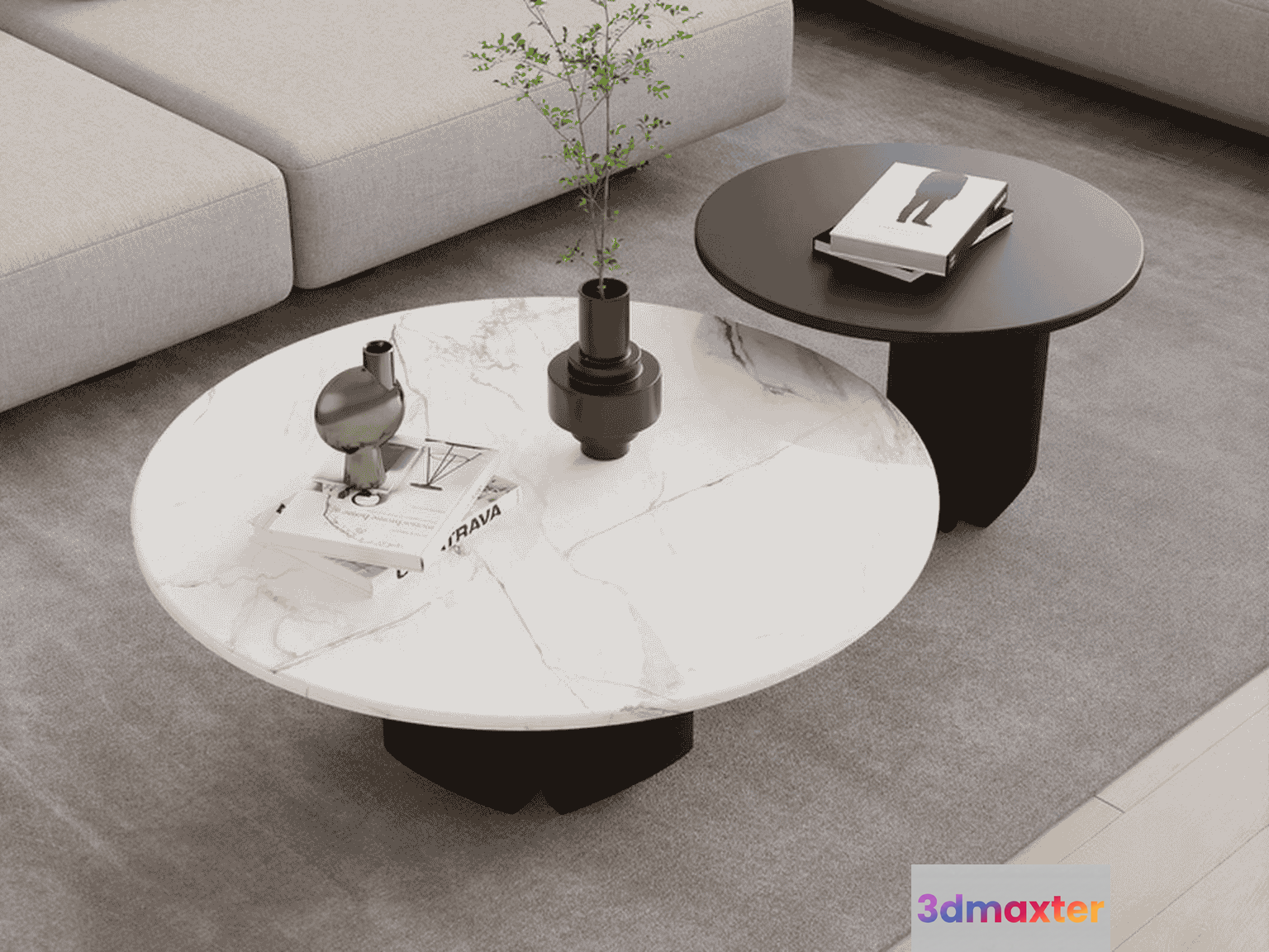 Modern Living Room 3D Model - 12175 - VRAY Render