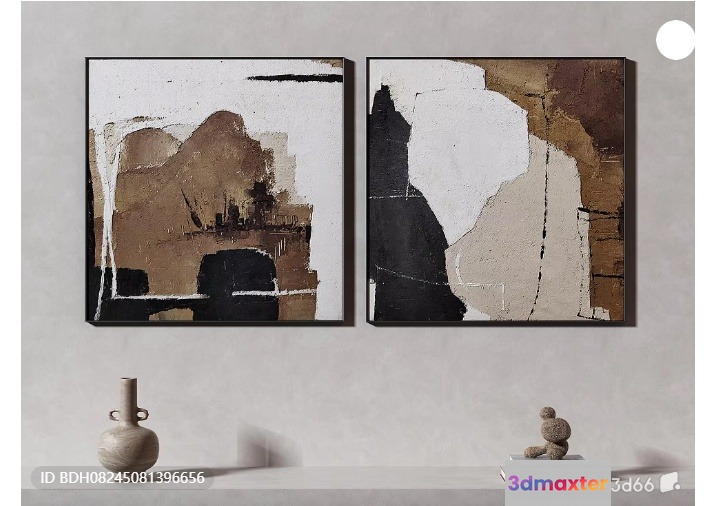 Abstract Artwork 3D Model - 549 - VRAY Render
